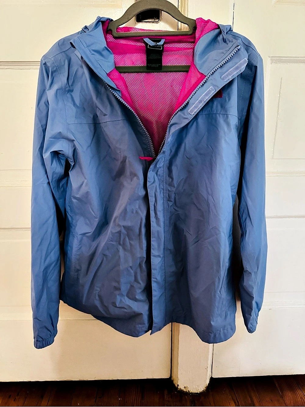 The North Face Girls' Resolve Reflective Jacket Blue & Pink Girls XL (18)